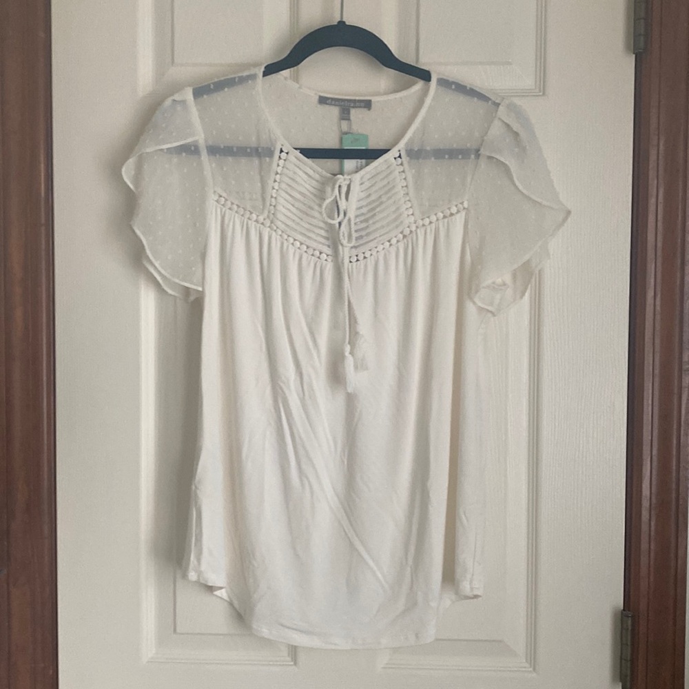 Daniel Rainn Saharey Tassel Knit Top